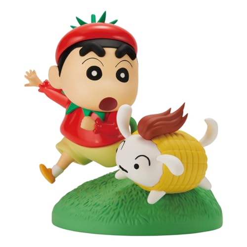 Banpresto Figurine d'action Crayon Shinchan Vignette - Vegetable Costume - 10 cm - Multicolore BP29160P - Figurine Ă Collectionner - Optimal pour Les Fans d'Anime
