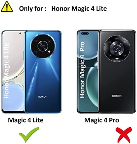 DERHAN Etui do honor Magic 4 Lite 5G, etui ze szkłem hartowanym, odporne na wstrząsy, etui na telefon Armour z obrotowym stojakiem o 360° - czarne
