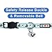 Pawtitas Glow in The Dark Cat Collar Kitten Collar with Safety Buckle and Removable Bell - Teal