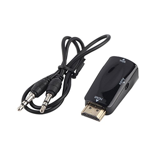 Xcessor HD Adaptateur HDMI/VGA + Audio Compact Taille M-F, Noir Cover