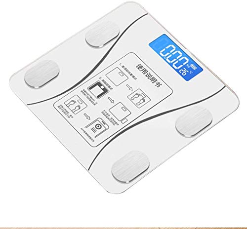 Intelligente Körperfettwaage Bluetooth, genaue Haushaltswaage Personenwaage Digitales Gewicht Wiegen BMI-Waage Körperzusammensetzungsanalysator