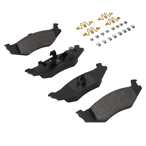 Image of QUALITY-BUILT Rear Semi-Metallic Brake Pads, Premium 1001-0512M, Compatible with 1985-2010 Chrysler /Dodge /Eagle /Plymouth (300M,Acclaim,Breeze,Cirrus,Concorde,Daytona,Dynasty,Imperial,Intrepid,Lancer)