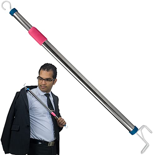Dressing Stick Fully Adjustable for Long Lengths up to 28.5″ – Makes Putting On and Taking Off Clothing Easier, Home Health Aids