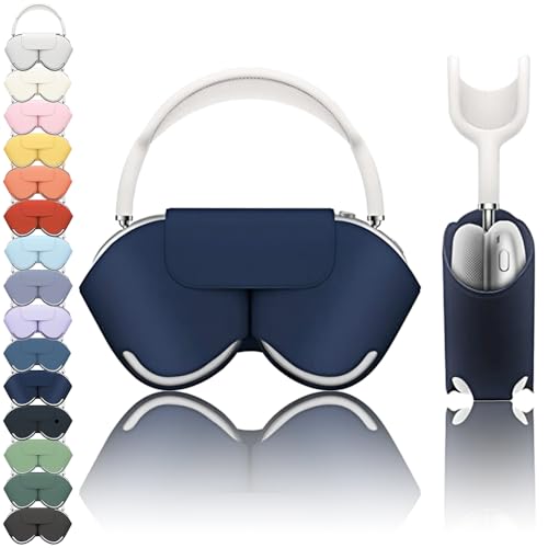 Étui intelligent Airpods Max bleu foncé SY-K avec mode veille automatique