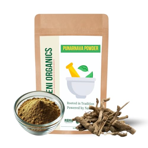 Triveni Organics Punarnava Powder – Ayurvedic Supplement for Liver & Kidney Health, Detox & Fluid Balance – Pure Boerhavia Diffusa – Certified Organic-100 Gm