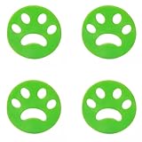 Generico 4 unidades atrapa pelos, mascotas, perros y gatos, gomas para recoger el pelo reutilizable para lavadora, teclado de coche, bolas de limpieza de ropa de cama