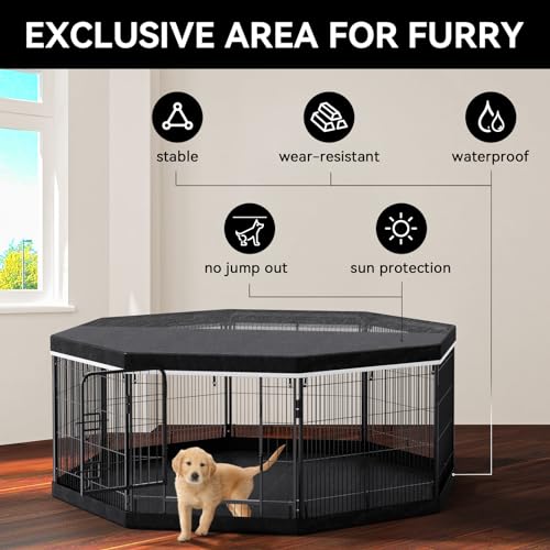 PJYuCien Capa Superior para Cercadinho de Cachorro-Serve Na Maioria Dos Cercados de Metal para Cacho