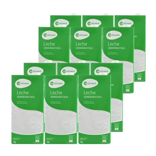 Leche semidesnatada Coaliment 1 litro pack 12 bricks