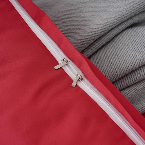 Housse de couette 220x240 anti-glisse avec grand drap housse 30cm