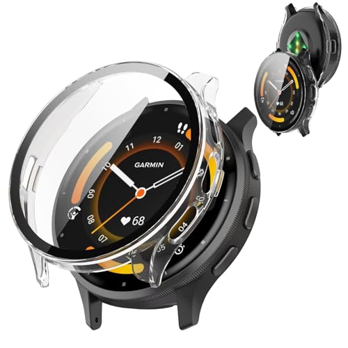 AIYYXX For GarminiK[~jvenu 2/3/3S Jo[ 3D pGbW ^ PC+KXf ̌^ garmin venu 3 Jo[ Ή ߗ LYh~ wh~ ȒPɎtE Sʕی P[X(NA)