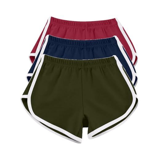 XUNRYAN Boxer Shorts for Women High Waisted Summer Workout Lounge Shorts 3 Pack Boyshorts 4 Pack Biker Yoga Shorts Outfits