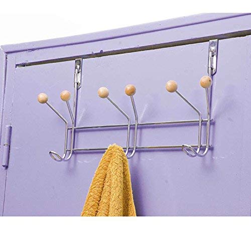 Preisvergleich Produktbild Homexpert Kleiderhaken, Silber, 49x11x21 cm