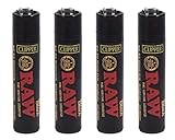 Clipper Lighter - Raw Black - 4CT
