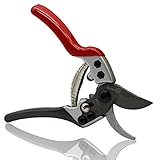 Sanung Pruning Shears Gardening Tools Garden Shears with Sharp High Carbon Steel Teflon Coated Blade and Non-slip Handles, Easy to Trim Tree Branches with Left and Right Hands for Farms