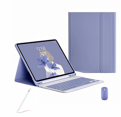 Étui Clavier Adapté pour Galaxy Tab A11 Plus/A11+ 11 Pouces 2025 Souris Clavier Bluetooth A9+