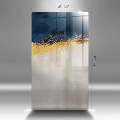Plaque induction protection 30x52cm Wallfluent Abstraction Gold