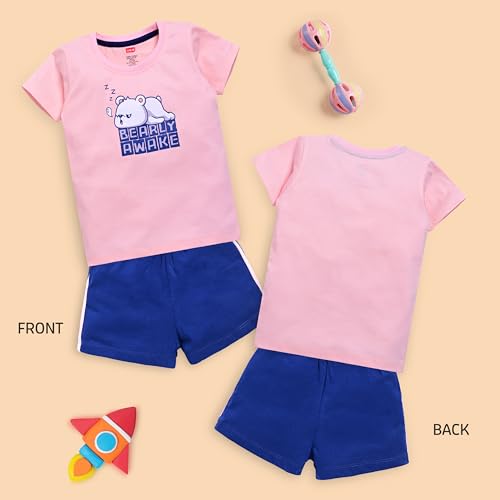 Image of LuvLap Baby Boys Regular Fit 100% Cotton Half Sleeves Boys T-Shirts and & Shorts Set Pack of 3