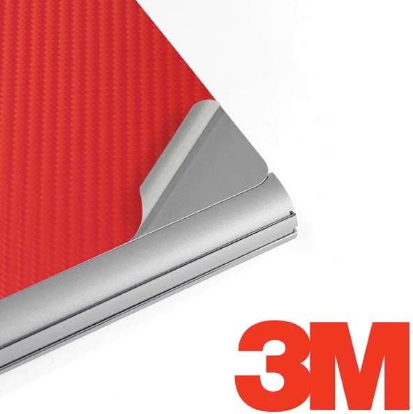 Skinit Decal Laptop Skin Compatible with Surface Book 2 13.5in - Red Carbon Fiber Specialty Texture Material Design