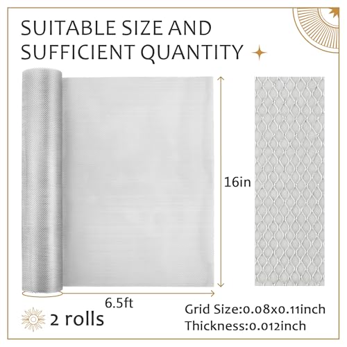 Image of UNIFAMILY 2 Rolls Sculpting Wire Mesh,6.5FT x 16IN Aluminum Wire Mesh for Arts and Craft, Aluminum Armature Wires for Sculpting, Armature Mesh for Clay, Sculpting Craft Mesh for DIY Projects