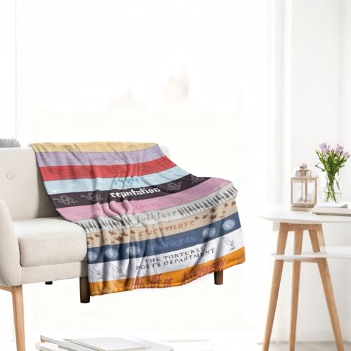 Color Blocking Blankets Fleece Throw Taylor Blanket for Girls Teens, Throws for Sofa Couch Bed, Girls Women Music Singer Lovers Fans Gifts 50"x 40"