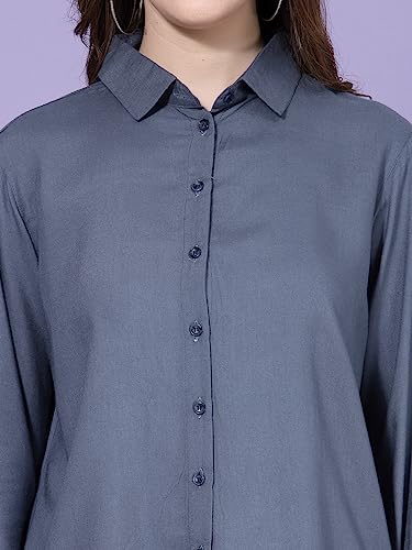 Image of OOMPH! Women's Cotton Regular Fit Floral Button Down Shirt