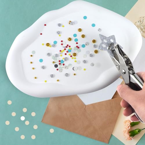 2 Pcs Hole Punch,Metal Single Hole Paper Punch Punchers,1/4 Inch and 1/8 Inch Single Hole Punch,Suitable for DIY Craft Labels and Greeting Cards Home Office Learning - Image 6