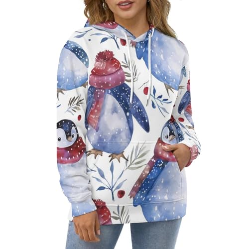 Sweat à Capuche Pingouin Idéal pour Vos Week-ends Cocooning et Sorties Décontractées - 2