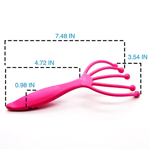 Nutlet 2 Pack Scalp Massager - Head Whisk Massager For Stress Relax - Manual Scalp Massager Perfect As A Gift - Hair Massager For All Hair Types Of Men Women Kids - Pink And Blue #TOP1