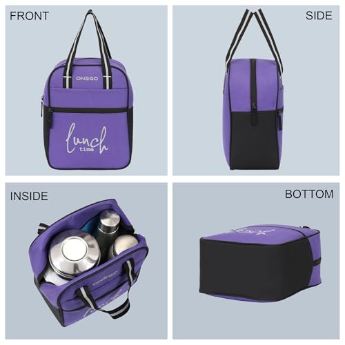Image of Durable & Lightweight Lunch Bag | Trendy Water-Resistant Tiffin Bag for Office, School, Travel & Picnic, Stylish, Insulated Design for Men, Women & Kids