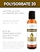 Polysorbate 20 by Velona - 2 Fl Oz | Solubilizer, Food & Cosmetic Grade | All Natural for Cooking, Skin Care and Bath Bombs | Use Today - Enjoy Results
