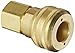 Eaton Hansen 6400SL Brass Interchange Pin Lock Pneumatic Fitting, Sleeve Lock Socket, 3/4"-14 NPTF Female, 3/4" Body