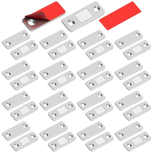 Porte Placard Loquet Magnetique - 12 Pièces Ultra Mince Loqueteaux Magnétiques en Métal à...