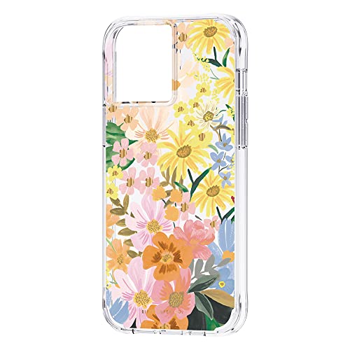 Image of Rifle Paper Co - Case for iPhone 13 Pro Max - 10 ft Drop Protection - Gold Foil Accents - Marguerite