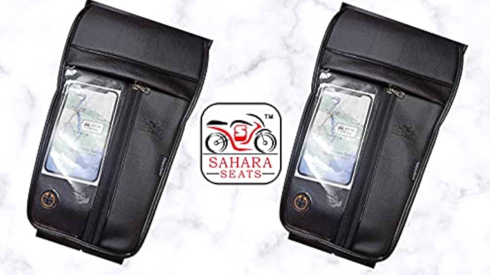 Tank Cover with Mobile Holder for CB Unicorn All Models, Faux Leather