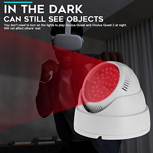 Orzero Ir Illuminator Infrared Light Compatible For Quest 2, Quest, Psvr2, Enhance Hand Tracking Immersive No-Light Disturbance Increase Tracking Sensitivity With Power Adapter - White #TOP1