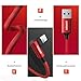 UGREEN iPhone Charger Cable 90 Degree Apple MFi Certified Lightning to USB A Cable Right Angle Nylon Braided Compatible for iPhone 12 Pro SE 11 Pro Max XR Xs Max 8 7 Plus 6S 6 iPad Red 3FT