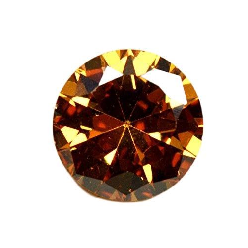 Oxyde de zirconium rond 4 carats pierre précieuse pour création bijoux
