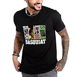 Men's T Shirts Jean Michel Art Basquiat Shirt Crew Neck Short Sleeve Tshirt Loose Tee Cotton Tshirts Streetwear Print Casual Tops