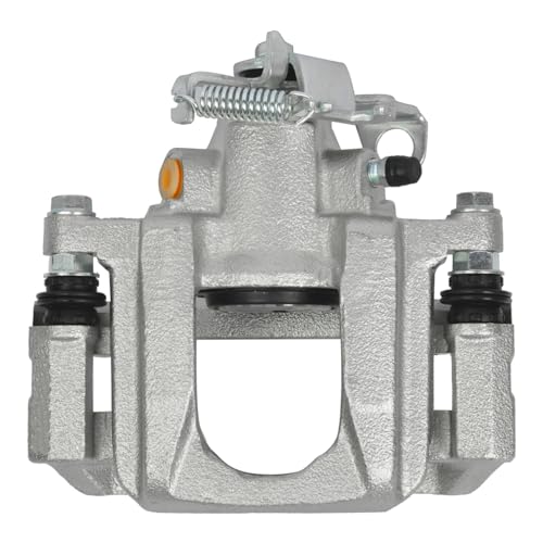 Image of Detroit Axle - Rear Right Brake Caliper for 08-16 Chrysler Town & Country | Dodge Grand Caravan 2009-2014 Volkswagen Routan 2012-2015 Ram C /V, Passenger Side Brake Caliper with Bracket