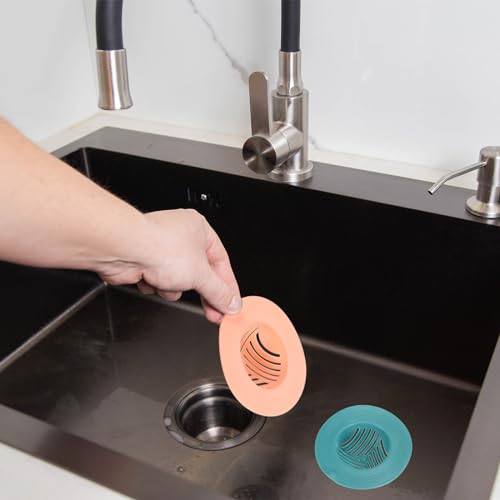 Coladores para Fregadero de Silicona, 4 Piezas, Rosado miniatura 5