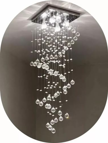 Lustre De Cristal Legitimo K9 30x30 Espiral Vai Montado