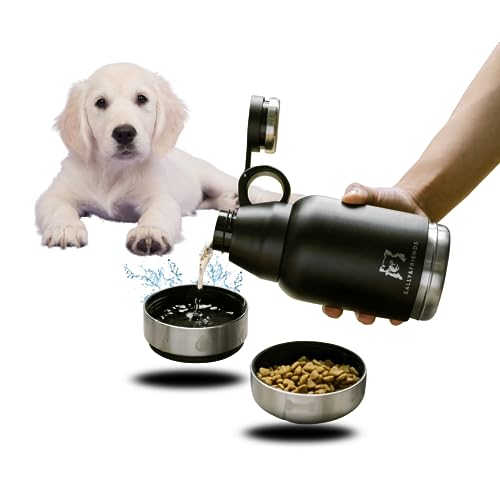 Edipets 3-in-1 Trinkflasche Für Hunde - 500 Ml, Auslaufsicher, Mit Kotbeutelspender, Perfekt Für Spaziergänge & Reisen