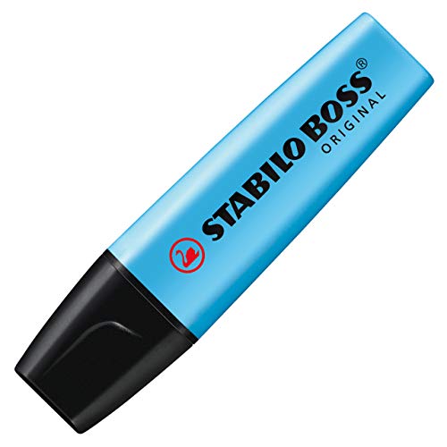 Image of STABILO BOSS ORIGINAL - Highlighter Pen - Pack of 2 - Yellow /Blue