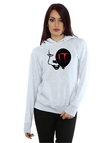 Absolute Cult IT Women's Pennywise Smile Hoodie Medium Heather Grey