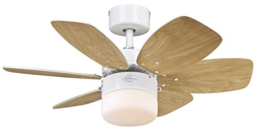 Westinghouse Lighting 7242440 Flora Royale Ventilateur de plafond E27 Acier blanc