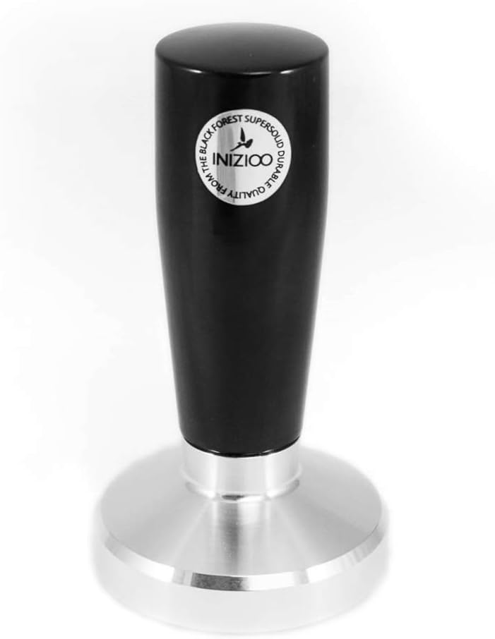 INI-ONE Barista Tamper Diameter 51 mm Stainless Steel Convex Curved Base - Quality Made in Germany by INIZIOO