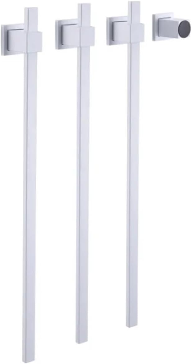 Arrival Electric Heating Towel Racks Smart Touch Control Temperature Timing SUS304 Bathroom Robe Drying Warmer Rack(3 Bars White,Other_110V)