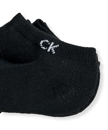 Calvin Klein Men's Solid Cushion No Show Socks - 6 Pack (One Size, Black)4