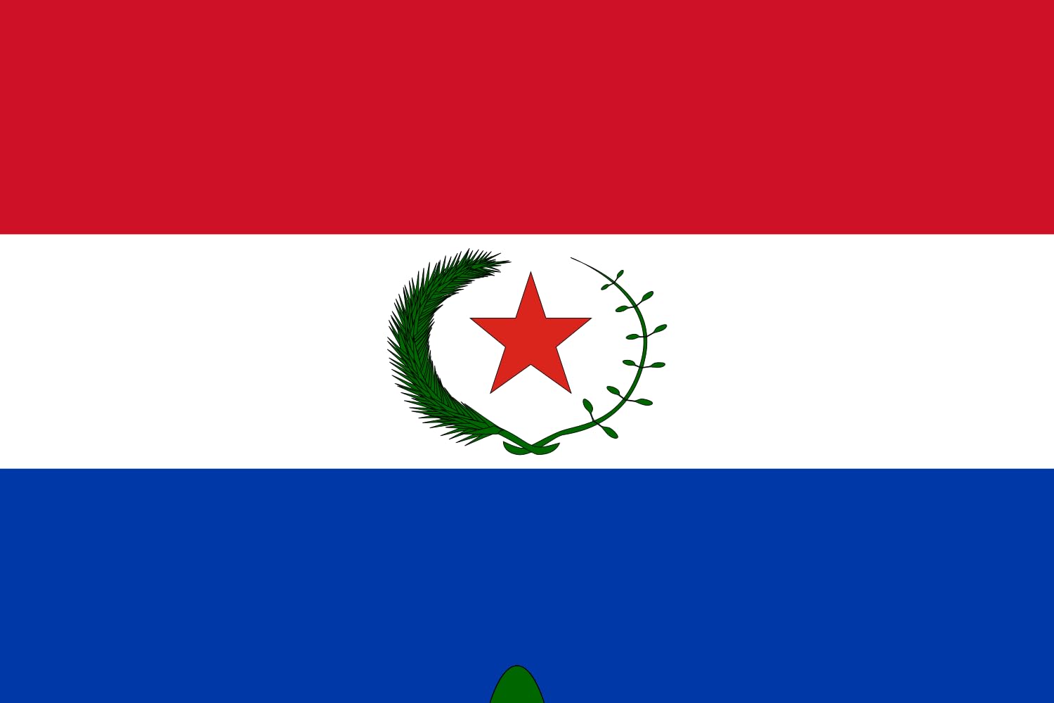 Drapeau Paraguay 1924 grand modèle Nouveau Petite résistant pour mât extérieur