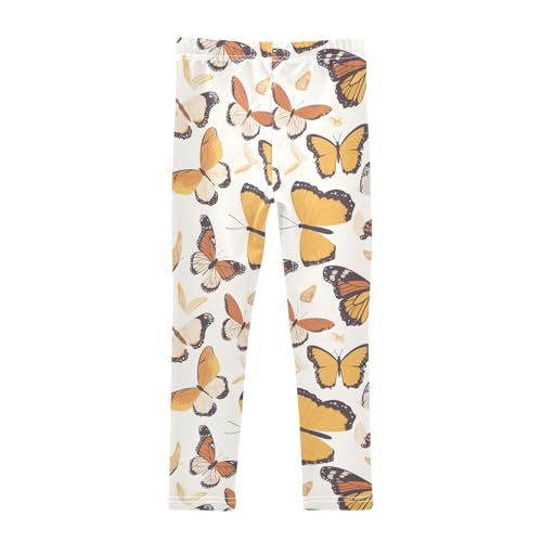 Monarch Butterfly Kids Girl's Legging Soft Full Length Yoga Pants Gym2